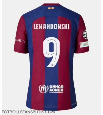 Barcelona Robert Lewandowski #9 Replika Hemmatröja Damer 2023-24 Kortärmad